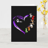 Chihuahua Kostuum Happy Halloween T-shirt Grappige Kaart (Gele Bloem)