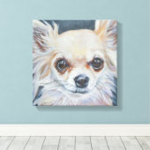 Chihuahua kunstwerk canvas afdruk (Insitu (Houten vloer))