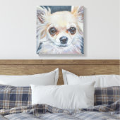 Chihuahua kunstwerk canvas afdruk (Insitu (Slaapkamer))