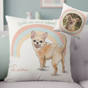 Chihuahua-kussen op maat – Rainbow Bridge-herdenki Kussen