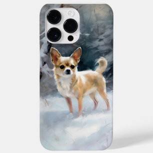 Chihuahua Laat het sneeuwen Kerstmis Case-Mate iPhone 14 Pro Max Hoesje