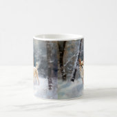 Chihuahua Laat het sneeuwen Kerstmis Koffiemok (Center)