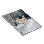 Chihuahua Laat het sneeuwen Kerstmis Notitieboek (Rechterzijde)