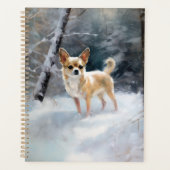 Chihuahua Laat het sneeuwen Kerstmis Planner (Voorkant)
