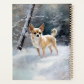 Chihuahua Laat het sneeuwen Kerstmis Planner (Achterkant)