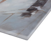 Chihuahua Laat het sneeuwen Kerstmis Snijplank (Hoek)