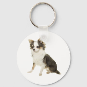 Chihuahua Langhaar Puppies Hond Sleutelhanger