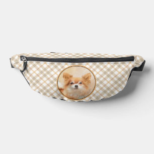 Chihuahua Langharig Schilderij Originele Honden Ku Heuptasje