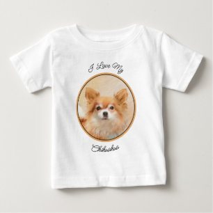 Chihuahua langharige hond schilderij originele kun