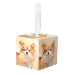 Chihuahua Langharige Hond Schilderij Originele Kun Decoratie