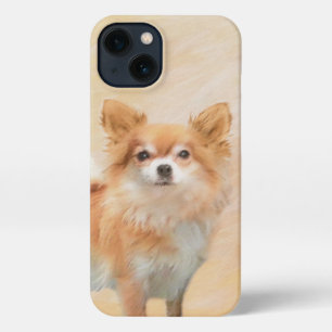 Chihuahua langharige hond schilderij originele kun iPhone 13 hoesje