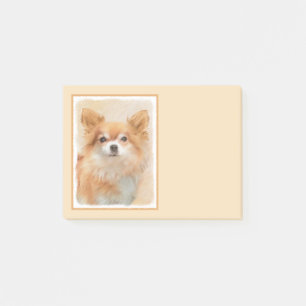 Chihuahua langharige hond schilderij originele kun post-it® notes