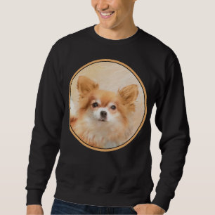 Chihuahua langharige hond schilderij originele kun trui