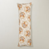 Chihuahua Langharige Schilderij Originele Hond Kun Lichaamskussen (Achterkant (Verticaal))