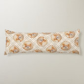 Chihuahua Langharige Schilderij Originele Hond Kun Lichaamskussen (Voorkant)