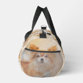 Chihuahua Langharige Schilderij Originele Hond Kun Plunjezak (Rechts)