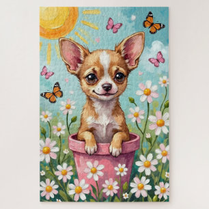 Chihuahua Lenterepot Cute Hond Legpuzzel