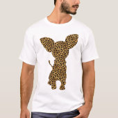 Chihuahua Leopard Print Hond Pup T-shirt (Voorkant)