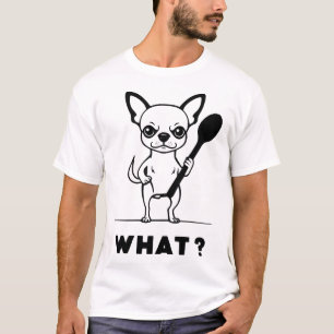Chihuahua Lepel Verrassing Grappige Hond Kunst T-shirt