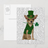 Chihuahua Leprechaun Briefkaart (Voorkant / Achterkant)