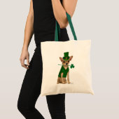 Chihuahua Leprechaun Tote Bag (Voorkant (product))