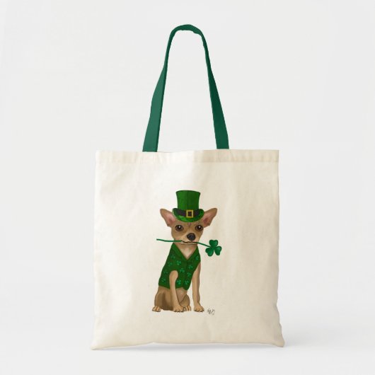 Chihuahua Leprechaun Tote Bag (Voorkant)