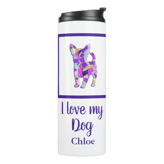 Chihuahua Leuke Hond Silhouet PPY&B Thermosbeker (Gedraaid links)
