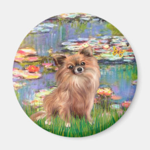 Chihuahua (LgHair 1) - Waterlelies 2 Magneet