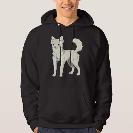 Chihuahua Lh White Hoodie (Voorkant)