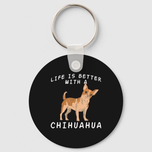 Chihuahua Liefde Chiuaua Hondenmoeder Liefhebbers  Sleutelhanger (Voorkant)