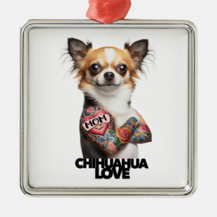 CHIHUAHUA LIEFDE tatoeage kunstenaar moeder tatoea Metalen Ornament