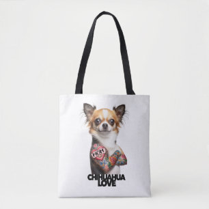 CHIHUAHUA LIEFDE tatoeage kunstenaar moeder tatoea Tote Bag