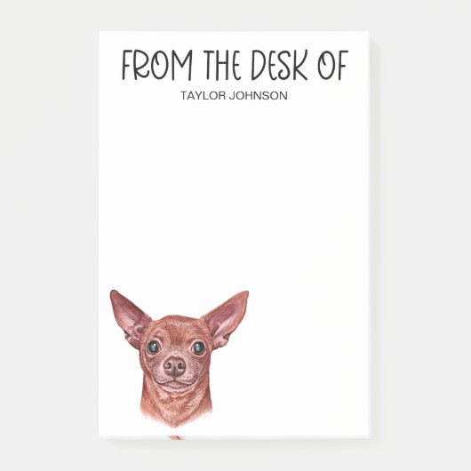 Chihuahua liefhebber post-it® notes (Voorkant)