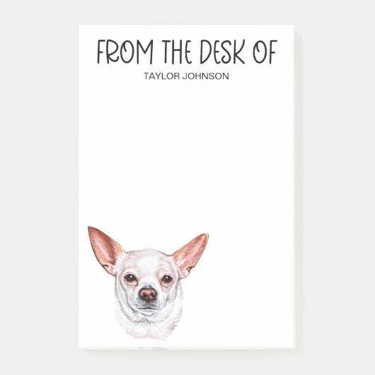 Chihuahua liefhebber post-it® notes (Voorkant)