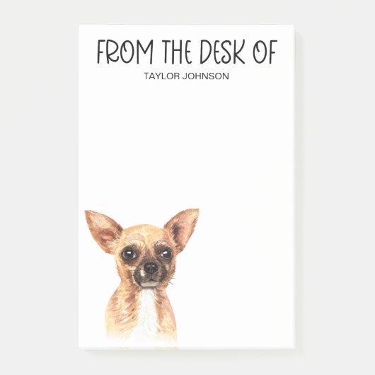 Chihuahua liefhebber post-it® notes (Voorkant)