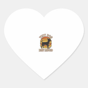 Chihuahua Liefhebber Shirt Retro Gegraveerd Hond H Hart Sticker