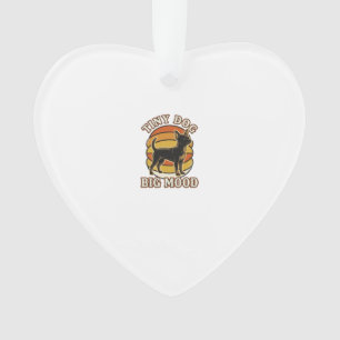 Chihuahua Liefhebber Shirt Retro Gegraveerd Hond H Ornament