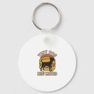 Chihuahua Liefhebber Shirt Retro Gegraveerd Hond H Sleutelhanger