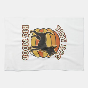 Chihuahua Liefhebber Shirt Retro Gegraveerd Hond H Theedoek