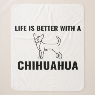 Chihuahua life_Hondenliefhebber Sherpa Deken