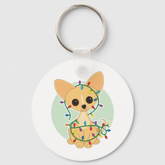 Chihuahua Lights Sleutelhanger (Voorkant)