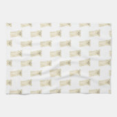 Chihuahua (Long Haire, Fawn) Theedoek (Horizontaal)