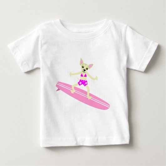 Chihuahua Longboard Surfer Meisje (Voorkant)