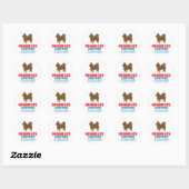 Chihuahua Longhaire Ronde Sticker (Vel)