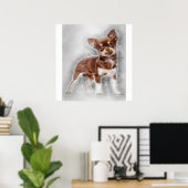 Chihuahua looking at camer_Dog Lover Poster (Thuiskantoor)