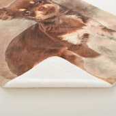 Chihuahua looking at camer_Dog Lover Sherpa Deken (3/4)