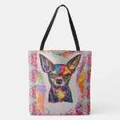 Chihuahua Love Canvas tas (Voorkant)