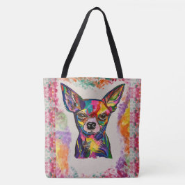Chihuahua Love Canvas tas