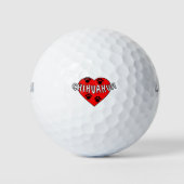 Chihuahua Love Golfballen (Voorkant)