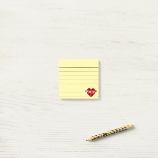 Chihuahua Love Lined 3x3 Post-it® Notes (Op bureau)